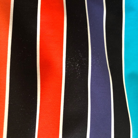 CAROLINE CONSTAS Aristi Scoop Back Striped One Piece Swimsuit M - Picture 4 of 7